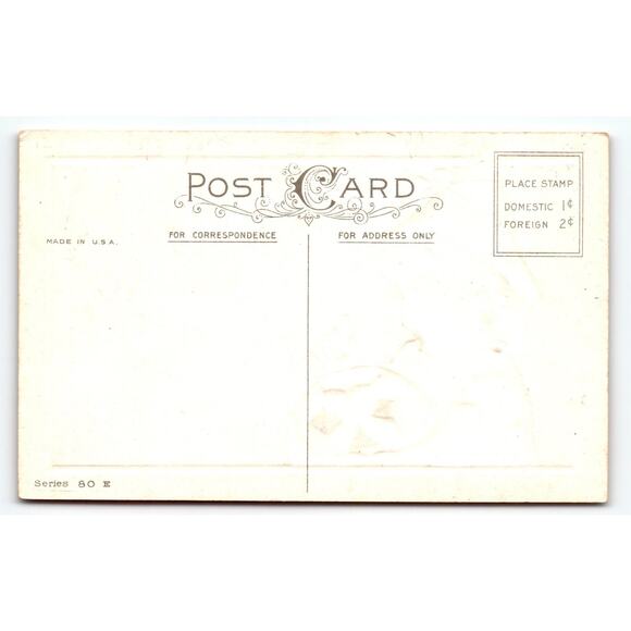 Vintage 1907-1915 Halloween Postcard Child with Jack-o'-Lantern Litho - Picture 2 of 2